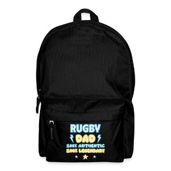 Rugby Dad – Father's Day Gift, Legendary - Backpack - black - Front