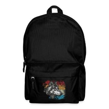 loup - Sac à dos - noir - Devant