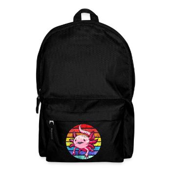 Axolotl. Rétro Axolotl. Drôle d’axolotl - Sac à dos - noir - Devant