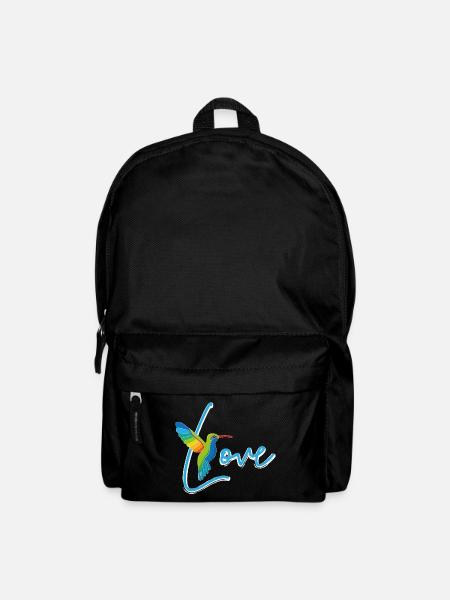 Hummingbird Love white - Backpack - black