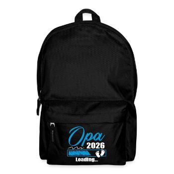 Werdender Opa 2026 Opa loading Geschenk Männer - Rucksack - Schwarz - Vorne