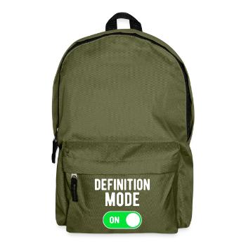 Mode Définition ON Gym Entraînement de musculation - Sac à dos - vert olive - Devant