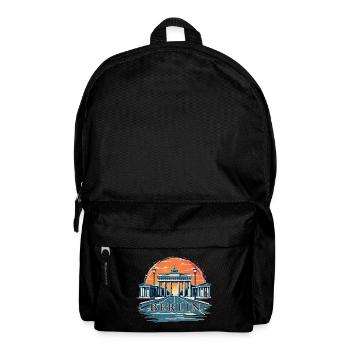 Brandenburger Tor in Berlin - Rucksack - Schwarz - Vorne