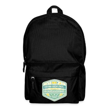 Ich bin im Energiesparmodus - Rucksack - Schwarz - Vorne