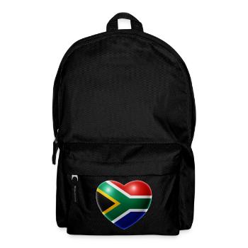 Herz (Südafrika / South Africa) - Rucksack - Schwarz - Vorne
