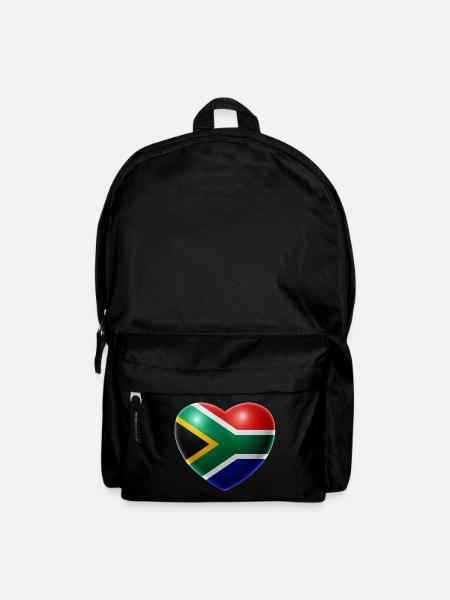 Herz (Südafrika / South Africa) - Rucksack - Schwarz