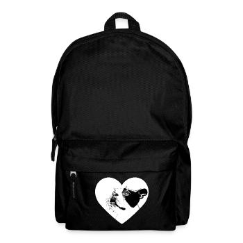 Hund Bulldogge Boston Terrier - Rucksack - Schwarz - Vorne