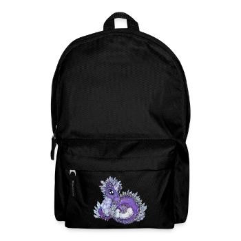 Niedliche Drachenmama mit Baby Drache Geschenkidee - Rucksack - Schwarz - Vorne