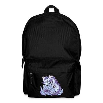 Drache Phantasie Mythologie Eis Schnee Kristall - Rucksack - Schwarz - Vorne