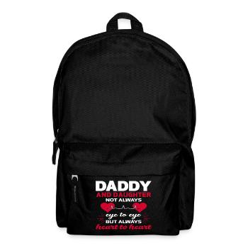 père et fille - Sac à dos - noir - Devant