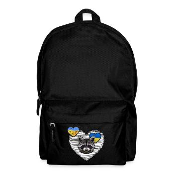 UKRAINE waschbär "the cherson raccoon-platoon" - Rucksack - Schwarz - Vorne