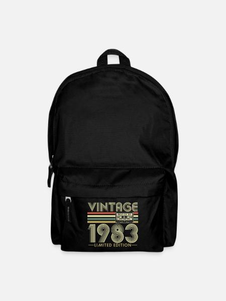 1983 Jahrgang Vintage Geburtstag Retro Geschenk - Rucksack - Schwarz