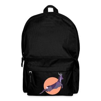 Sunset Deer - Rucksack - Schwarz - Vorne