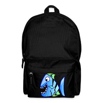 Beautiful Pyranja in blue. Gift - Backpack - black - Front