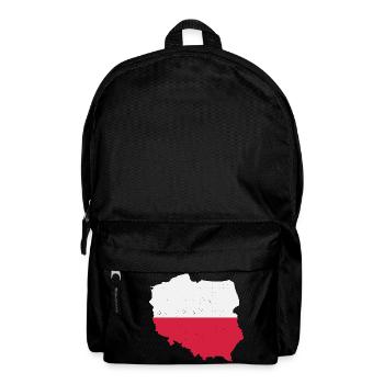 Map Flag Poland T-Shirt Polska Gift - Backpack - black - Front
