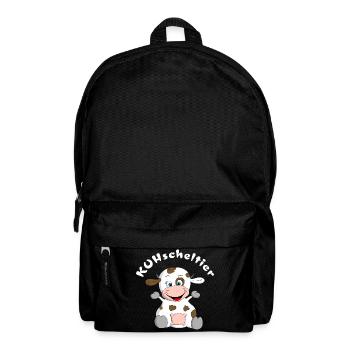 Vache en peluche = KUHscheltier - Sac à dos - noir - Devant