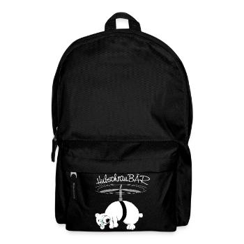 herziger, drolliger Bär - Rucksack - Schwarz - Vorne