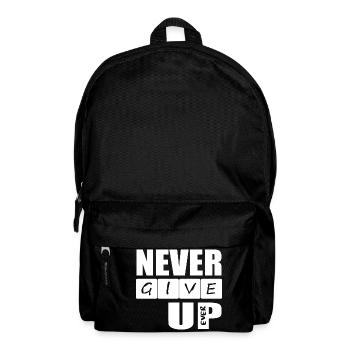 ne jamais abandonner jamais citation - Sac à dos - noir - Devant