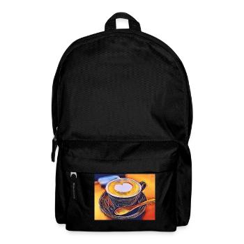 Kaffee - Rucksack - Schwarz - Vorne