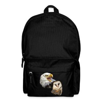 Barn Owl and American Pigago - Backpack - black - Front