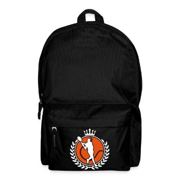 tennis logo silhouette wappen - Rucksack - Schwarz - Vorne