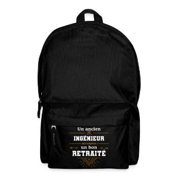 Un ancien ingénieur fait toujours un bon retraité - Sac à dos - noir - Devant