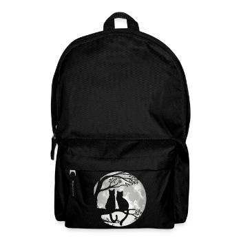 Cats on Tree at Moonlight - Dear Cat - Backpack - black - Front