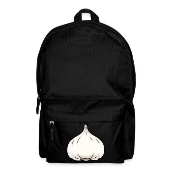 Knoblauch Knobi Halloween Küche kochen - Rucksack - Schwarz - Vorne