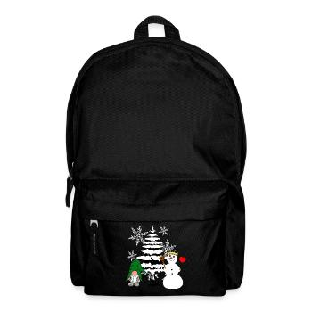 Forêt de Noël Nikolaus Schneemann Père Noël - Sac à dos - noir - Devant
