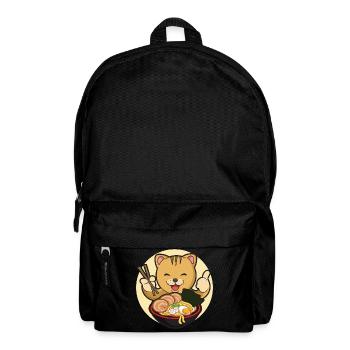 Asiatisches Japanische Ramen Katze I Geschenk - Rucksack - Schwarz - Vorne