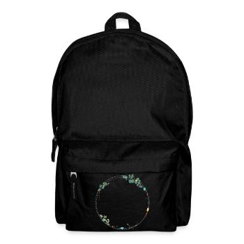 delicate frame made of ethno symbols - Backpack - black - Front