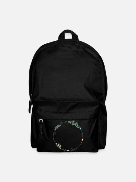 cadre délicat fait de symboles ethno - Sac à dos - noir