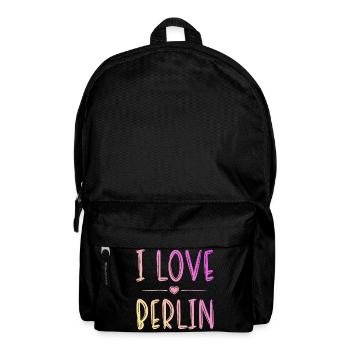 I Love Berlin - Rucksack - Schwarz - Vorne