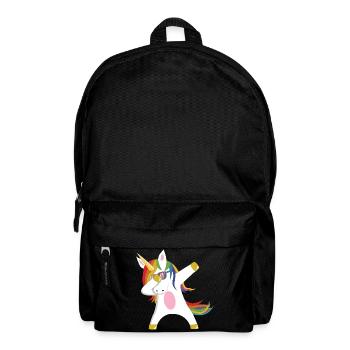 Dabbing Unicorn Geschenkidee dabbendes Einhorn Dab - Rucksack - Schwarz - Vorne