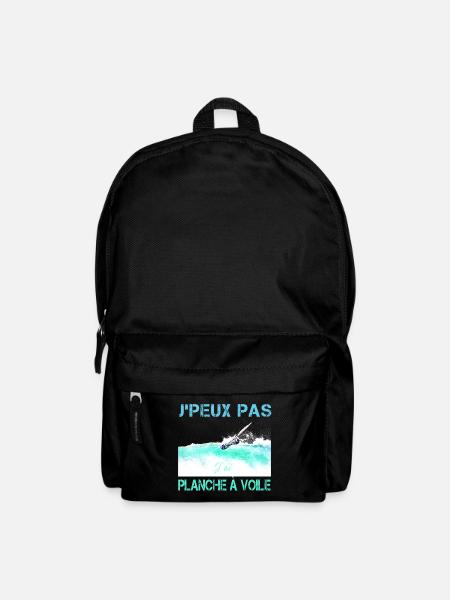 j'peux pas j'ai planche a voile - Sac à dos - noir