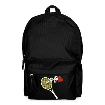 tennis tennis match raquette de balle de tennis - Sac à dos - noir - Devant