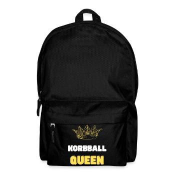 Korbball Queen goldene Krone - Rucksack - Schwarz - Vorne