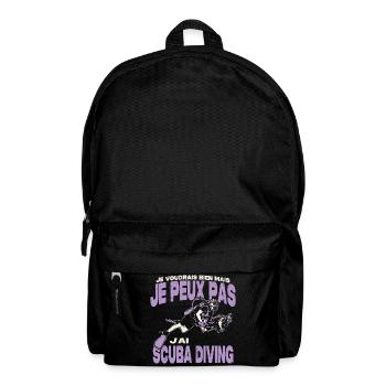 Je peux pas j'ai scuba diving. - Sac à dos - noir - Devant