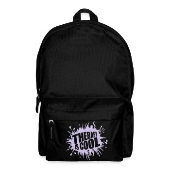 therapy is cool Quote - Backpack - black - Front