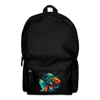 Rainbow Fish Illustration - Backpack - black - Front