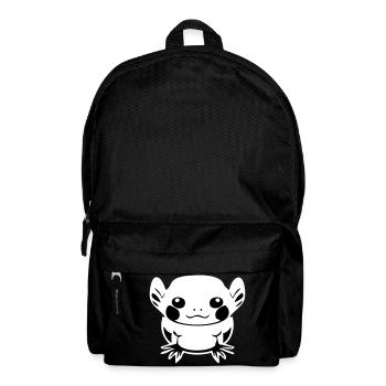 Cartoon Axolotl - Rucksack - Schwarz - Vorne