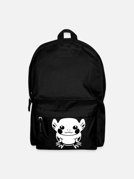 Cartoon Axolotl - Backpack - black