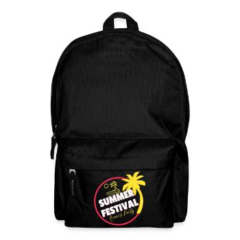festival, summer festival, beach party - Backpack - black - Front