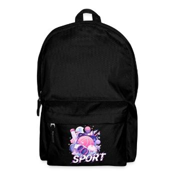 Sport Design Logo - Rucksack - Schwarz - Vorne
