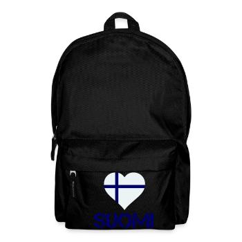 Finlande coeur suomi - Sac à dos - noir - Devant