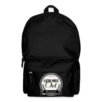 Lieblingsort Borkum - Rucksack - Schwarz - Vorne