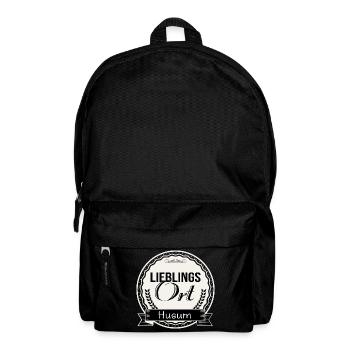 Lieblingsort Husum - Rucksack - Schwarz - Vorne