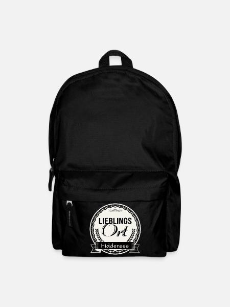 Lieblingsort Hiddensee - Rucksack - Schwarz