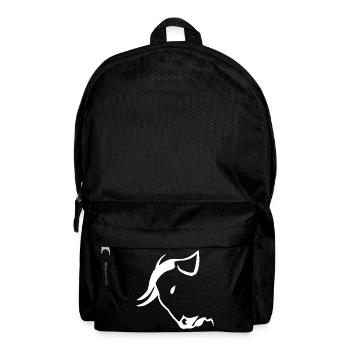 White Bull's Head - Backpack - black - Front
