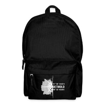 Koordinaten Detmold - Rucksack - Schwarz - Vorne